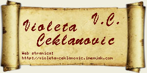 Violeta Čeklanović vizit kartica